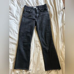 Zara frayed hem jeans